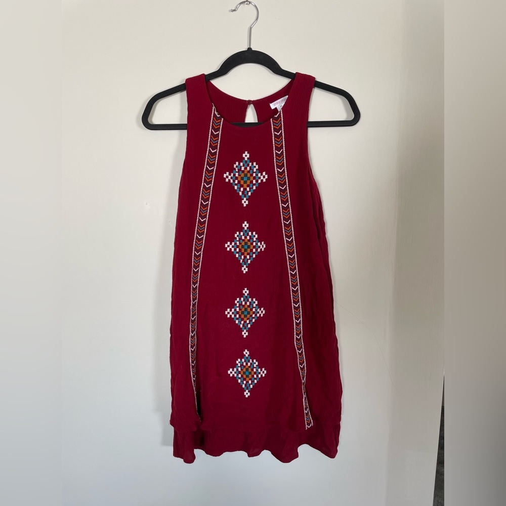 Red Printed Dress